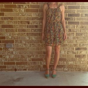 Short dress with open back